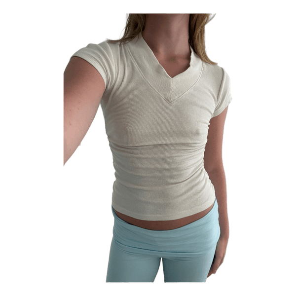 Zara ribstrikket t-shirt