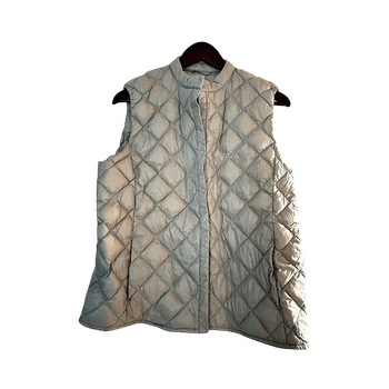 Vaalean harmaa Uniqlo kevyttoppaliivi