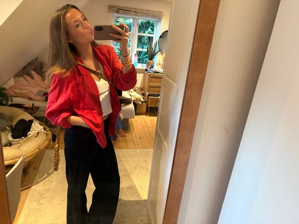 Rød vintage blazer