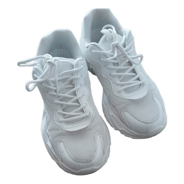 White chunky sneakers