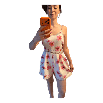 Floral print playsuit