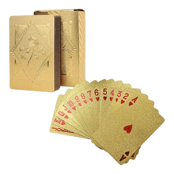 Golden waterproof playing cards