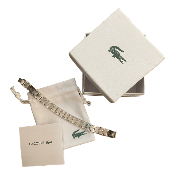 Lacoste silver metal bracelet