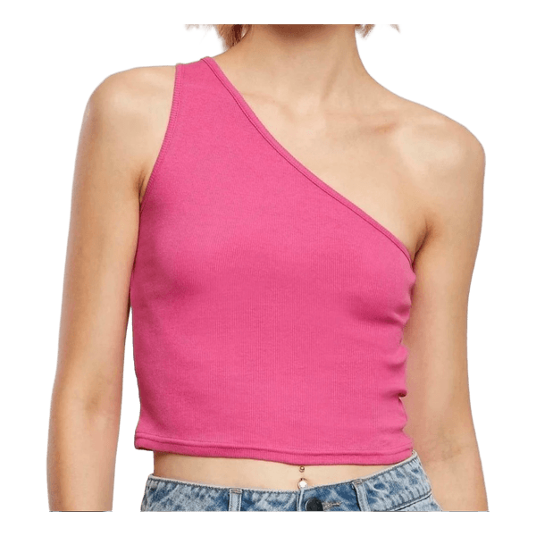 Pink one-shoulder top