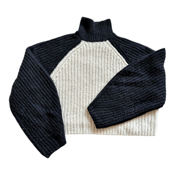 Edited black white sweater