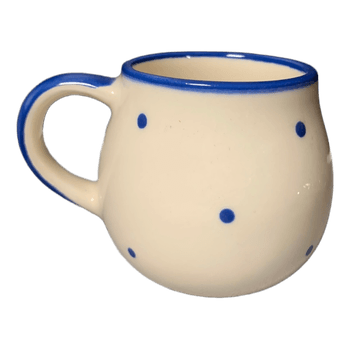 Polka dot ceramic mug