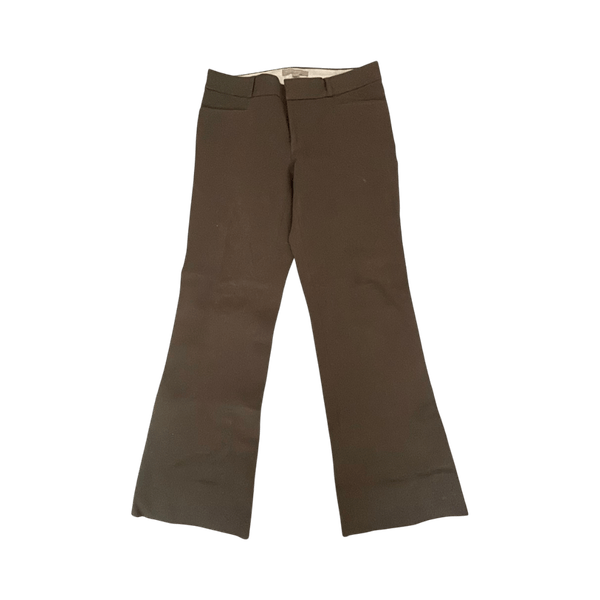 Ruskeat flared housut