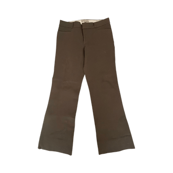 Ruskeat flared housut