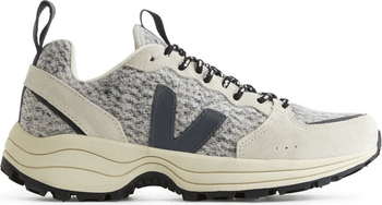 Veja Grey Beige Flannel Trainers