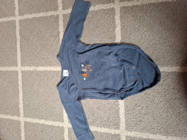 Blue baby bodysuit