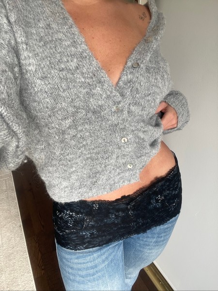 Svart Lace Belt