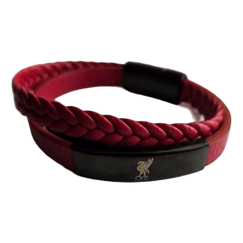 Liverpool FC leather bracelet Red