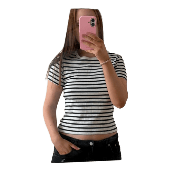 H&M stribet t-shirt
