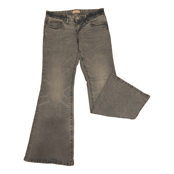Light blue low waist flared jeans