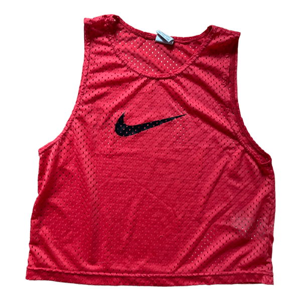 Nike red mesh tank top