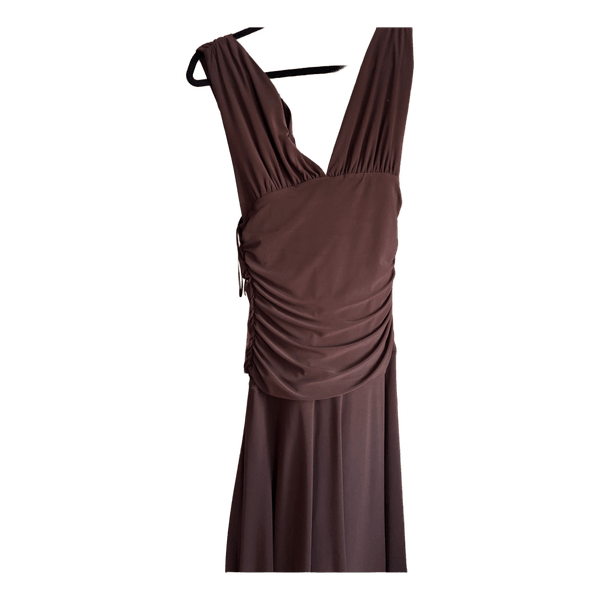 Brown maxi dress