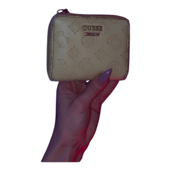 Cream Guess wallet
