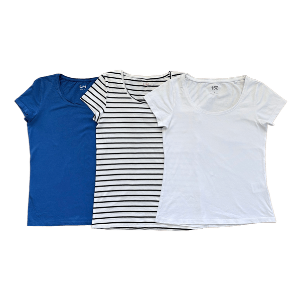 2-Pack Basic T-Shirts Bundle – Size S (Lager 157 & LH)