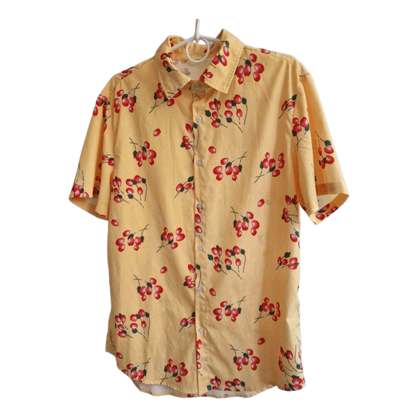 Yellow floral shirt