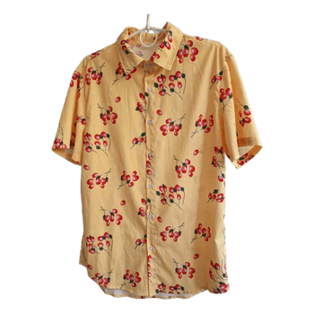Yellow floral shirt