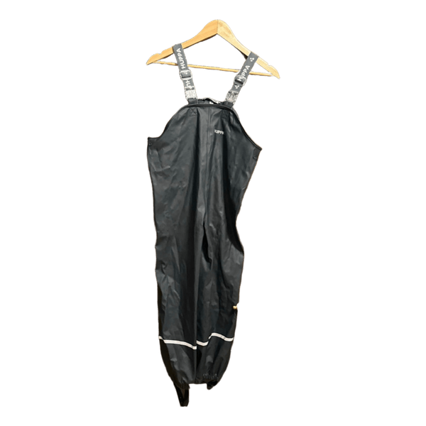 Black waterproof rain trousers