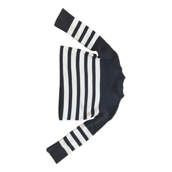 Black and white striped sweater