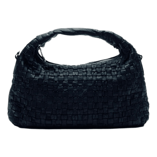 Black woven handbag Nunoo