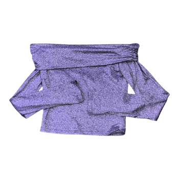 Harmaa pitkähihainen off shoulder