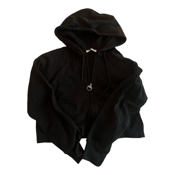 Black zip hoodie