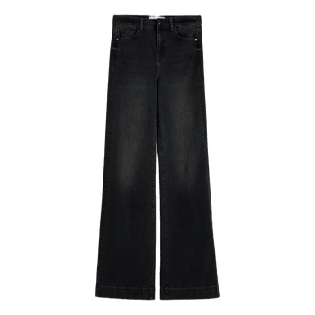 Black wide leg jeans