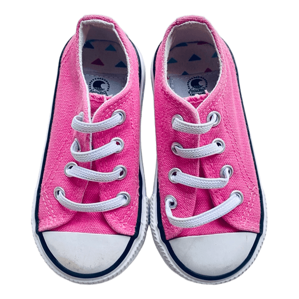 Pink canvas sneakers size 21