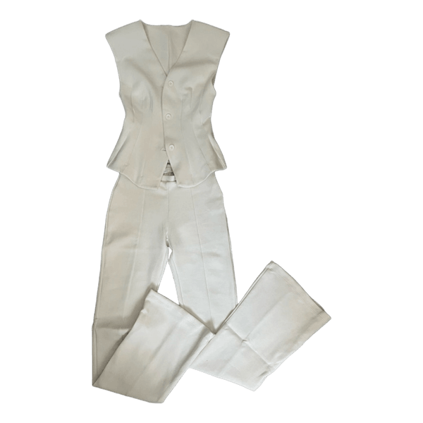 Zara Cream vest and trouser set