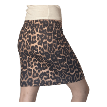 Leopard print nederdel