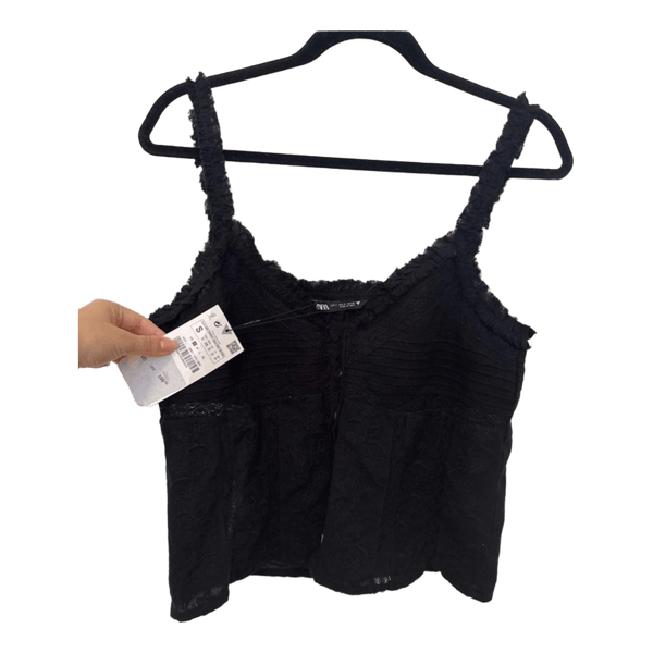 Sort Zara strop top