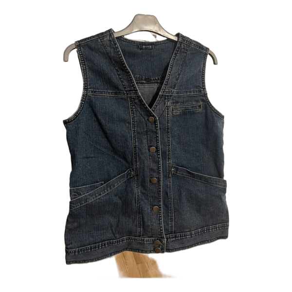 Blå denim vest