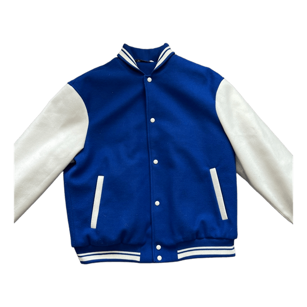 Sininen varsity  takki