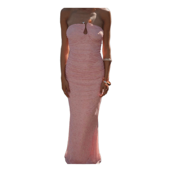 Pink lang sommerkjole