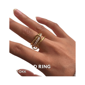 Kultainen kolmiosainen sormus