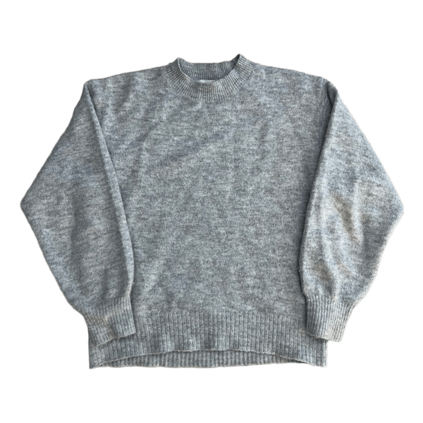Grey knit sweater