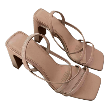 Beige H&M heeled sandals