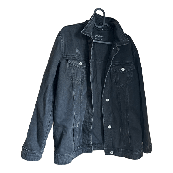 Stradivarius black denim jacket