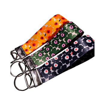 Laukkukoru/Avaimenperä setti unikko