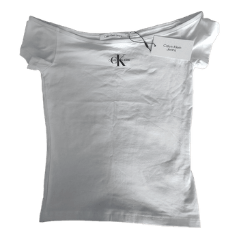 Balti Calvin Klein marškinėliai