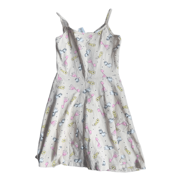 Beige animal print dress
