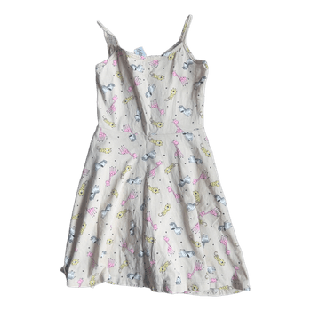 Beige animal print dress