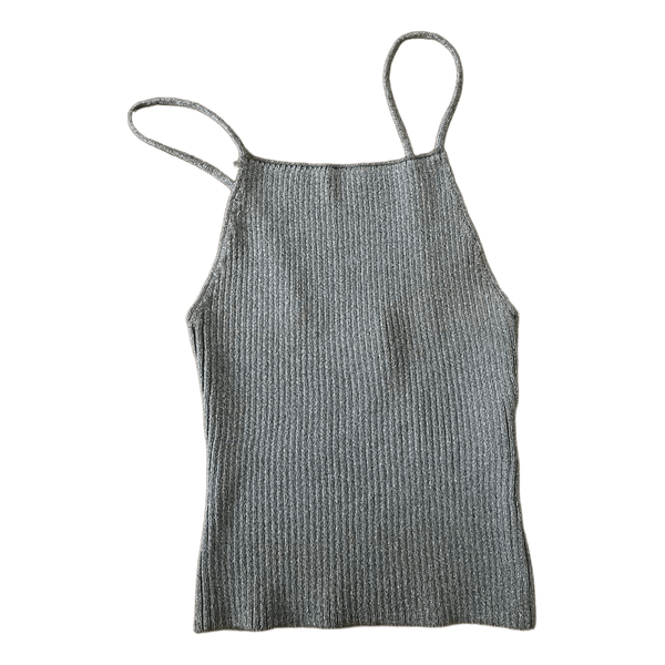 Silver glitter camisole