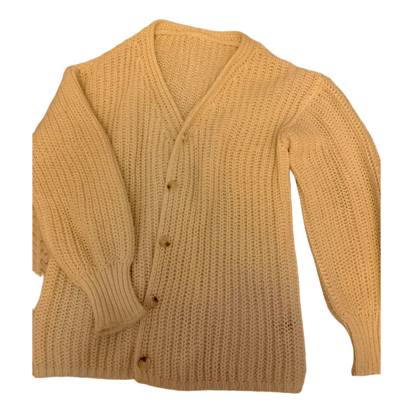 Beige knitted cardigan