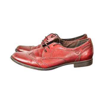 Punaiset nahkaiset oxford-kengät / oxford boots Tamaris 