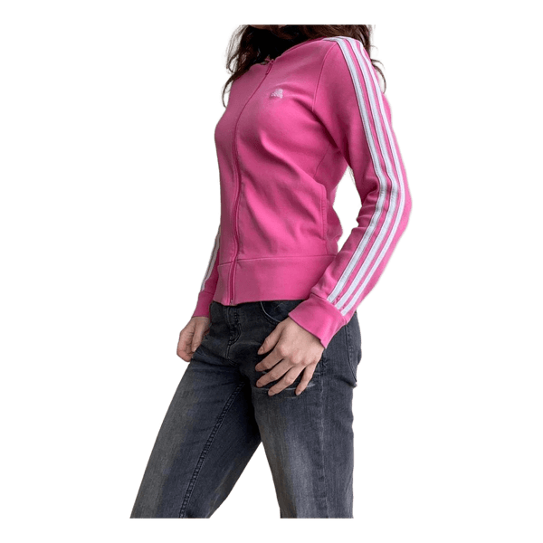 Pink Adidas zip hoodie