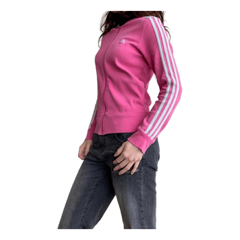 Pink Adidas zip hoodie